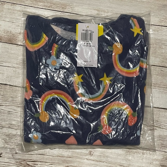 🆕 2PC Set Old Navy Kids Baby Toddler Girl's Printed Snug-Fit Pajama Set 18-24M - Picture 5 of 10